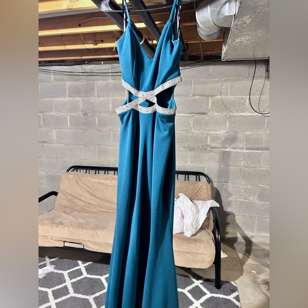 Green formal dress